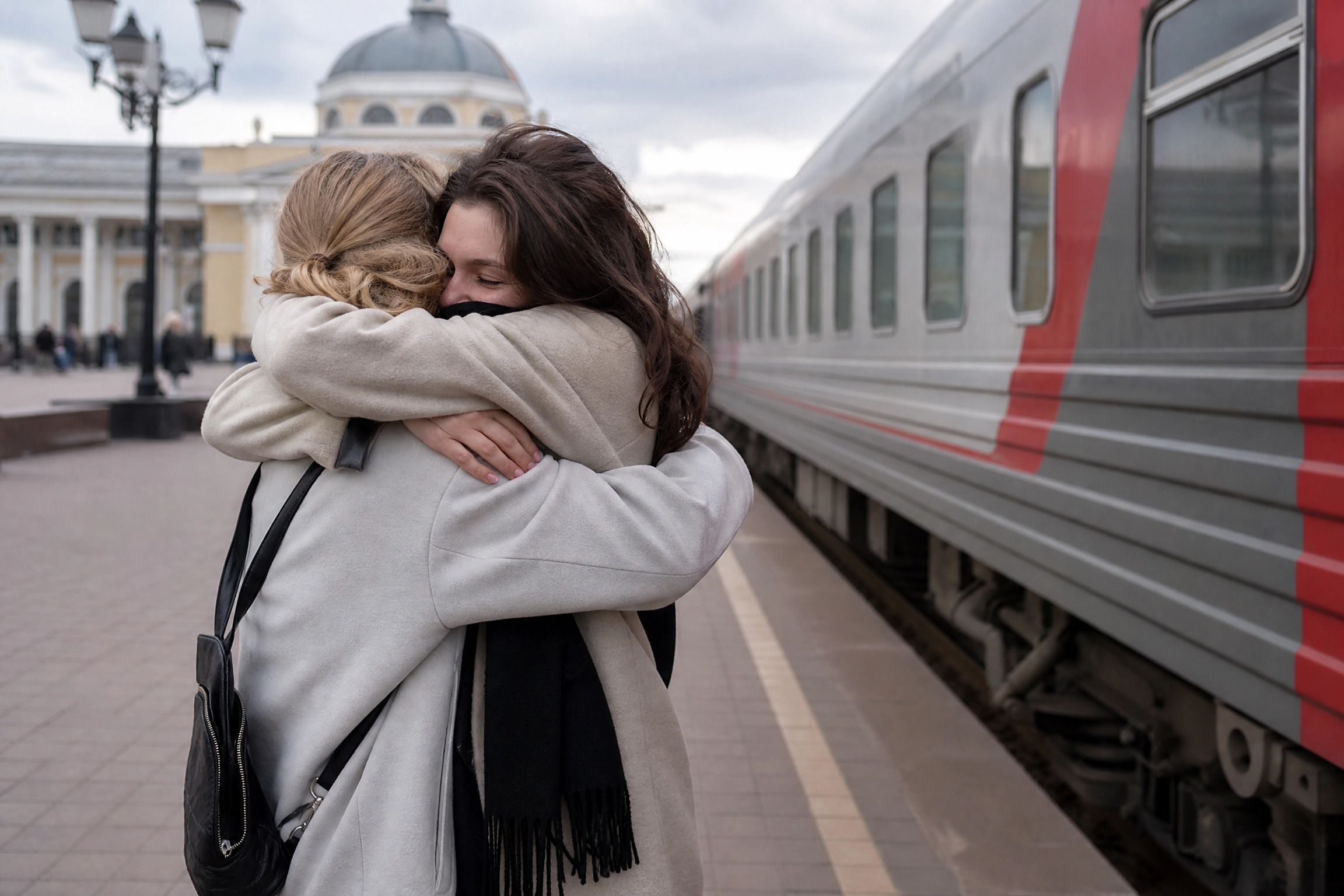Встреча с подругой, с которой давно не виделись